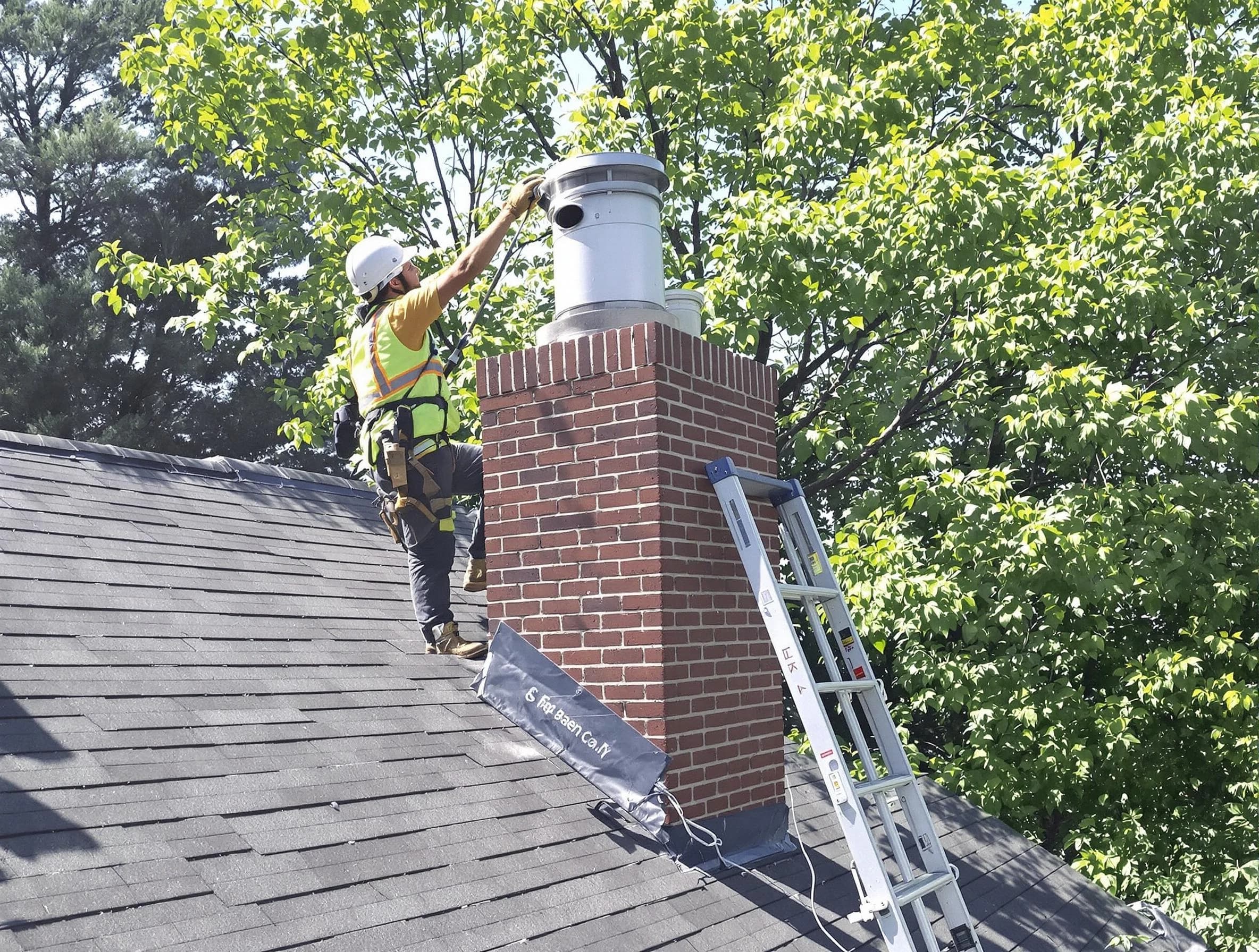 Chimney liner inspection by Walpole Chimney Sweep in Walpole, MA