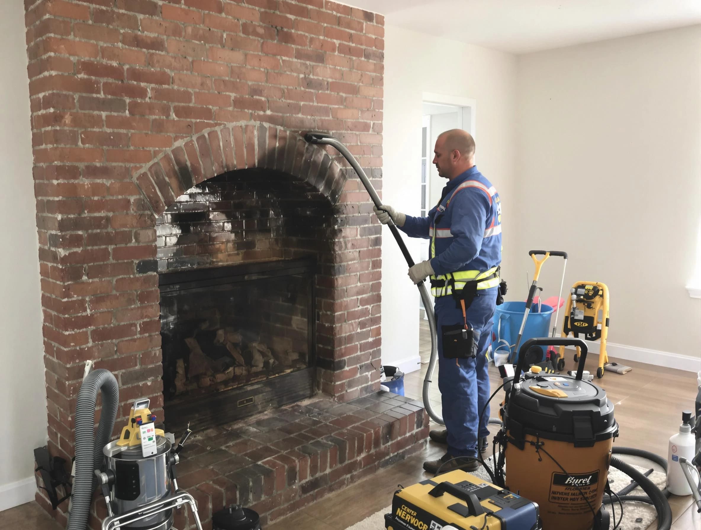 Walpole Chimney Sweep expert performing detailed chimney sweep in Walpole, MA