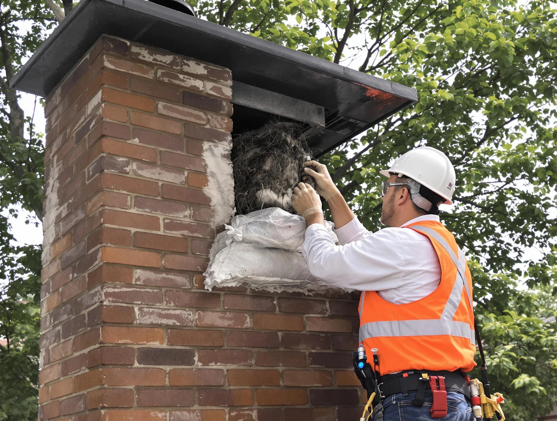 Humane removal of debris and animals by Walpole Chimney Sweep in Walpole, MA