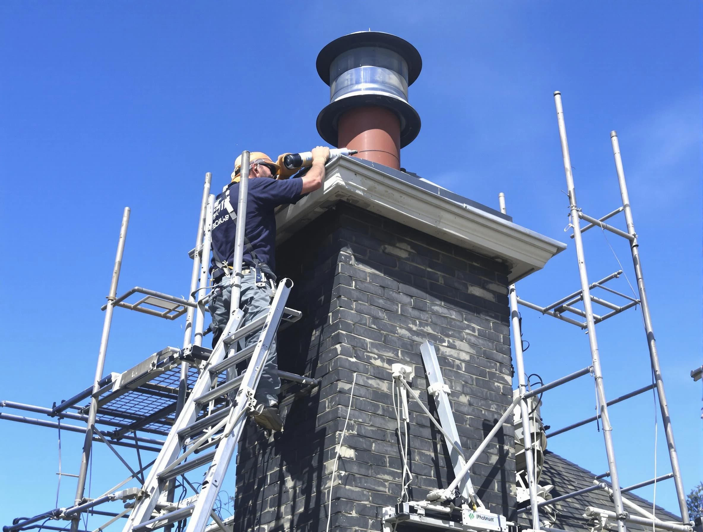 Sturdy chimney crown finished by Walpole Chimney Sweep in Walpole, MA