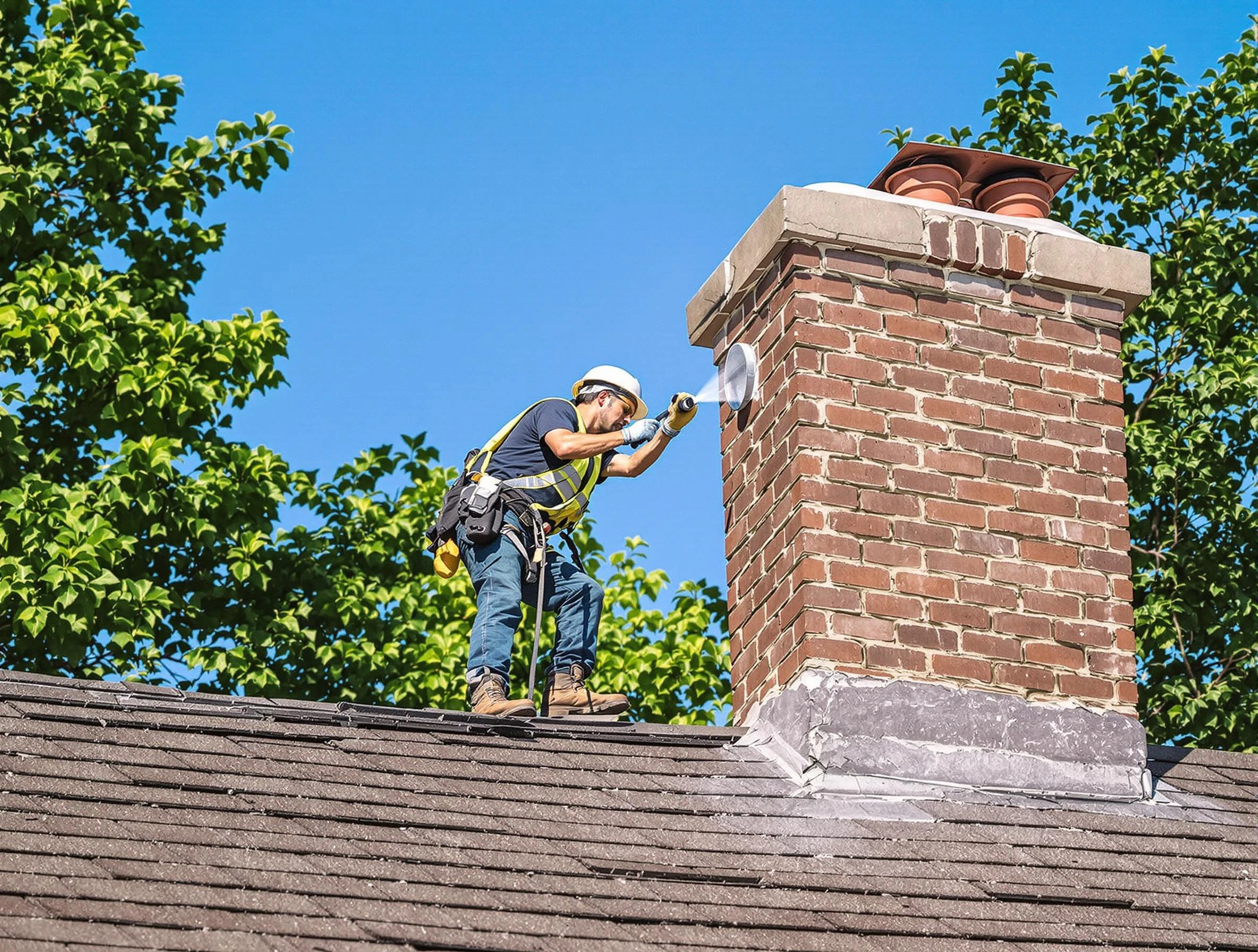 Walpole Chimney Sweep performing an inspection with advanced tools in Walpole, MA
