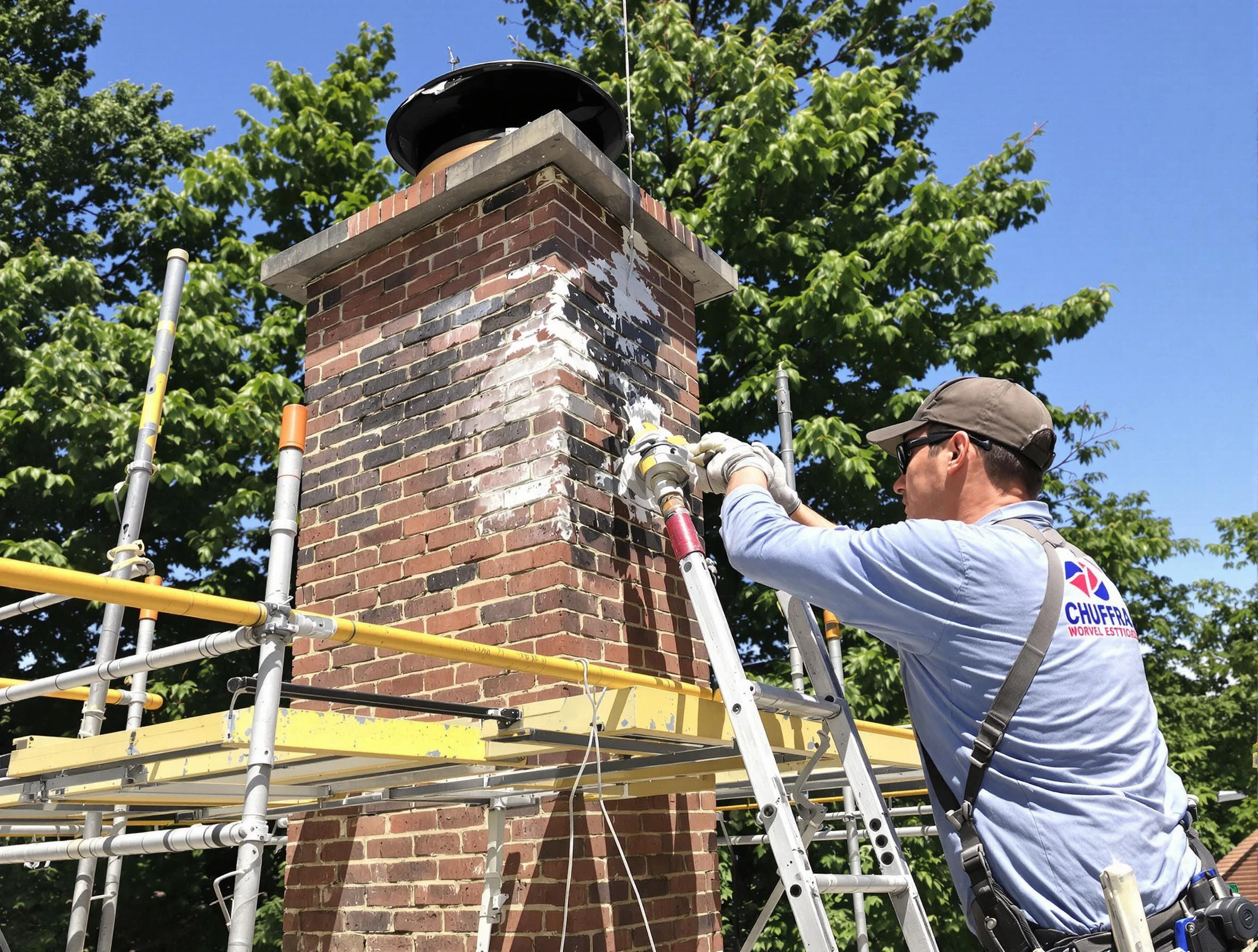 Structural chimney repair by Walpole Chimney Sweep in Walpole, MA
