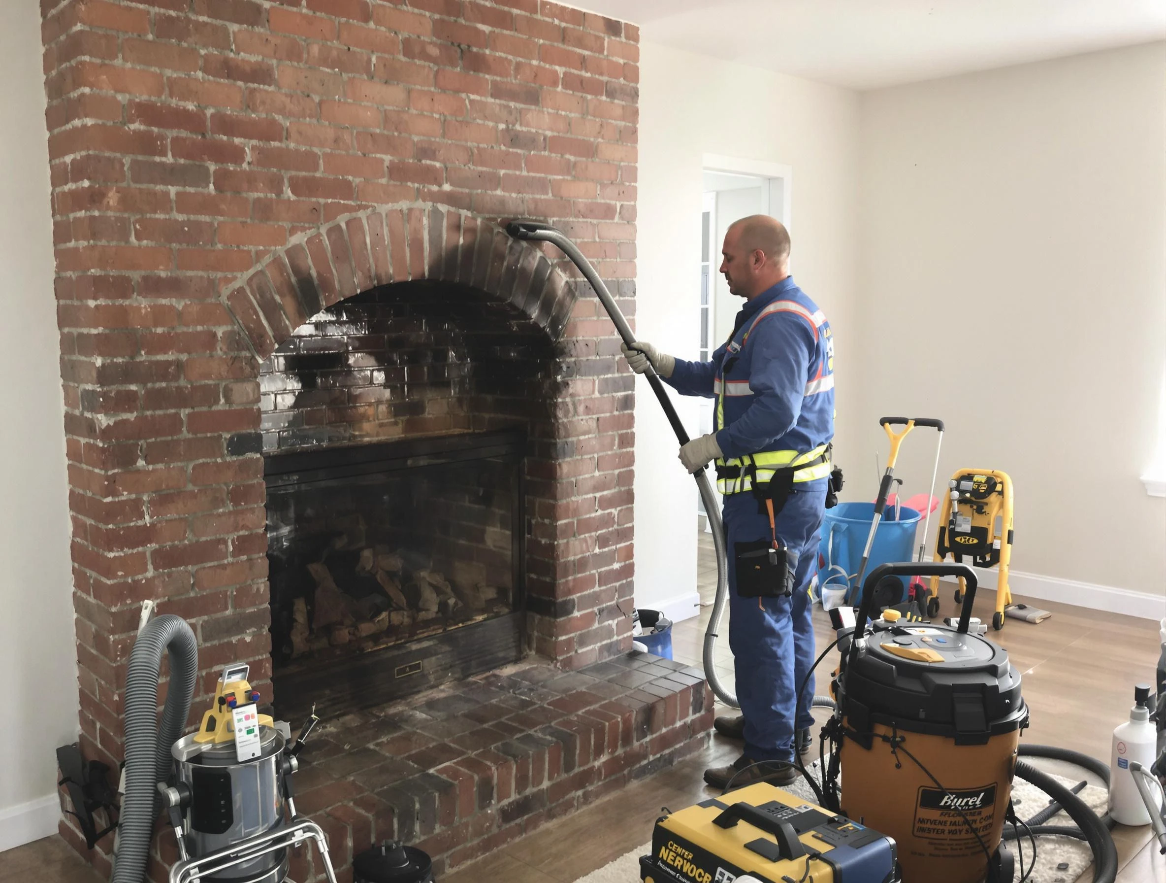 Walpole Chimney Sweep expert performing detailed chimney sweep in Walpole, MA
