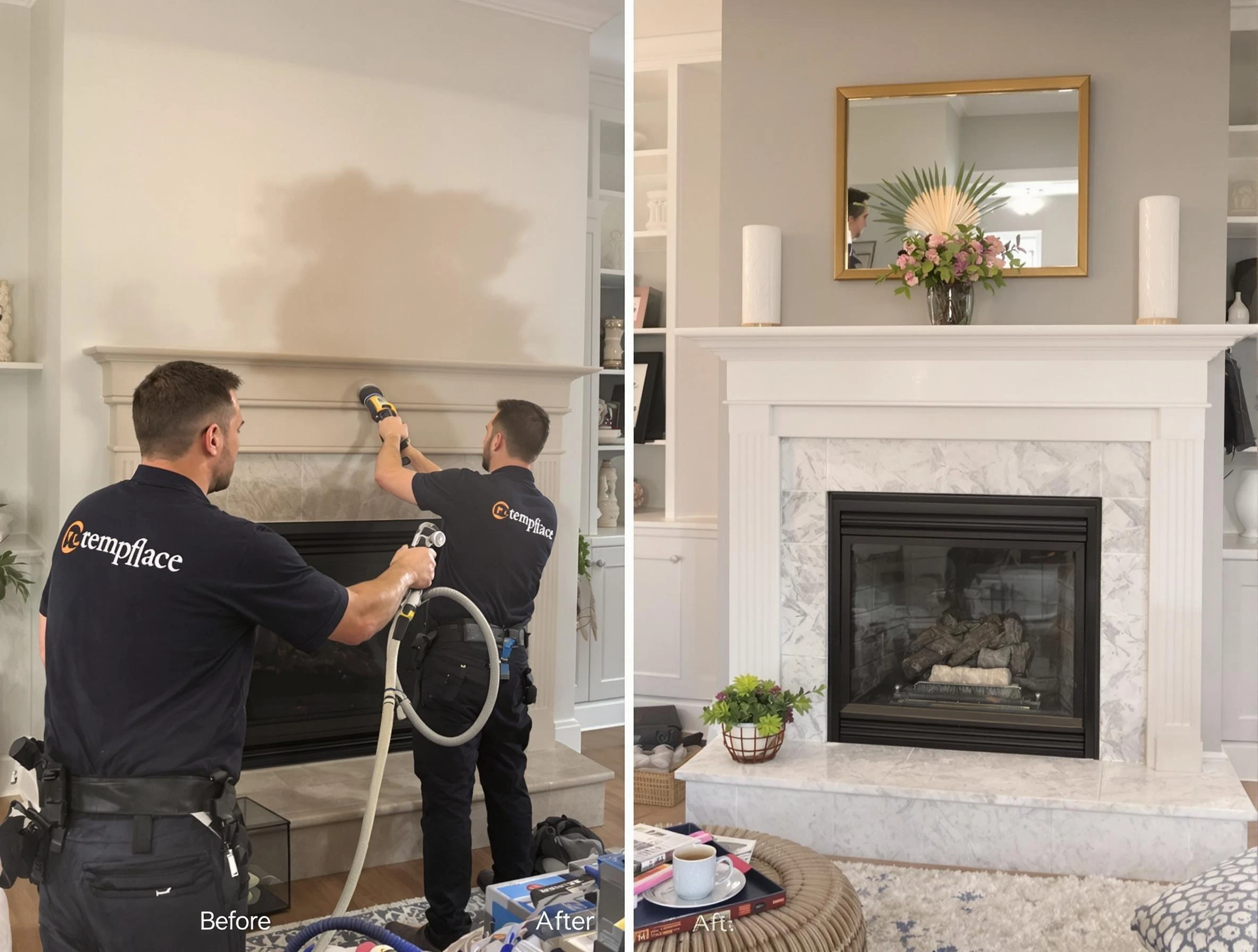 Professional soot removal by Walpole Chimney Sweep team in Walpole, MA